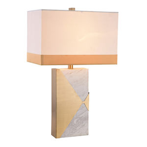 L'approvisionnement du fournisseur <span class=keywords><strong>lampe</strong></span> de table vintage <span class=keywords><strong>lampe</strong></span> de table en métal hôtel de luxe en marbre table lampes pour vente - Product Image 6