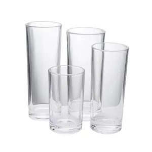 Copa de agua ylindrical recta de 54-3-5 C, vaso de 160ml-330ml para hotel, catering, bebida de zumo, vajilla