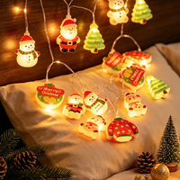 LED-Lichterketten Weihnachtsmann Schneemann Zuckerstange Weihnachtsbaum Dekorative Lichterketten Weihnachtsdekoration Atmosphäre