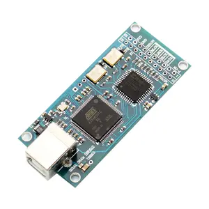 Placa decodificadora de interface digital taidacent om xc2c64a, usb para iis, módulo de áudio dac, placa decodificadora de apoio dsd512, 32b 384k