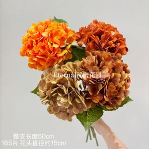 Hydrangea artificielle Secret Garden 50cm 165 pétales blanc et vert pour décoration de mariage - Product Image 3