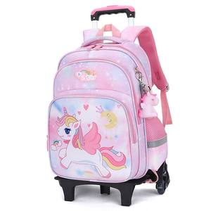 Vente chaude Enfants Polyester Amovible École Primaire Trolley Sac À Dos Sacs avec Roues - Product Image 4