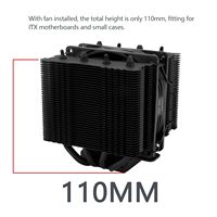 Thermalright Asesino sin igual 90 SE Negro Dual Torres Cpu enfriador para procesador Radiador de computadora con ventilador