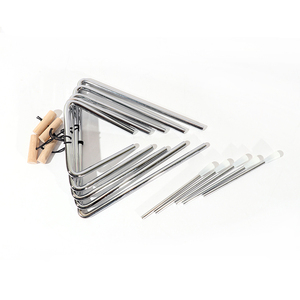 Triángulo <span class=keywords><strong>de</strong></span> Percusión Instrumento Musical <span class=keywords><strong>de</strong></span> Metal Campana <span class=keywords><strong>de</strong></span> Hierro <span class=keywords><strong>de</strong></span> 3 Pulgadas para Música Profesional y Niños - Product Image 4
