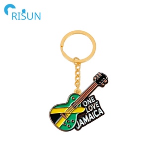 Factory Custom Metal Enamel Jamaica <strong>Flag</strong> Freedom Legend Keychain Llavero Customise One Love Reggae <strong>Rasta</strong> Jamaica Music Key Chain - Product Image 3