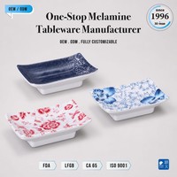 Saucière rectangulaire de qualité alimentaire, empilable, en mélamine, pour condiments, pour restaurant