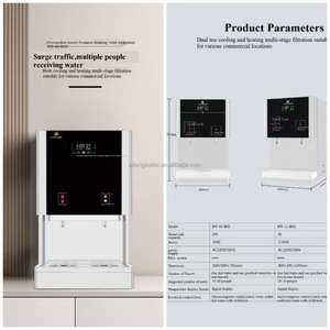 โรงงาน OEM ผลิตเครื่องทำน้ำเย็นติดผนัง สแตนเลส จ่ายน้ำร้อน/เย็น ถัง 12 ลิตร ระดับเชิงพาณิชย์ 220V 2 ก๊อก - Product Image 2