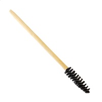 Brosses à mascara jetables en bambou écologiques en gros, brosses à extensions de cils en nylon, brosse à lèvres en bois