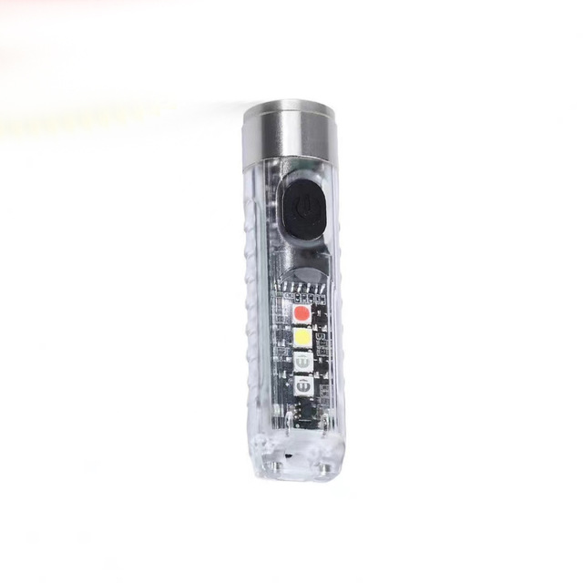 Wholesale IPX4 Keyring Torch Rechargeable Dimmable Small Flashlight Sidelight Magnetic Mini Edc Led Multi-color 5W