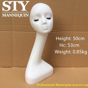 Cabeza de Maniquí de Terciopelo para Extensión de Pestañas, Cabeza de Maniquí de Cuello Largo - Product Image 2