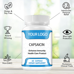 प्राकृतिक पूरक कैप्सिसिन शुद्ध सिंथेटिक पैच स्वास्थ्य देखभाल खाद्य ग्रेड कैप्साइसिन कैप्सूल - Product Image 3