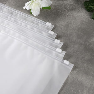 Recyclable Garment Clothes <b>Bag</b> Clothing Pvc Compostable Biodegradable Transparent Color Custom Dress Decorative Zipper - Product Image 3