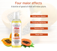 Huile de massage corporelle éclaircissante à la papaye Disaar, en promotion, pour le soin complet du corps, huile essentielle pour éliminer les taches, réparer et hydrater la peau