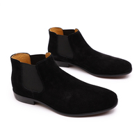 OEM / ODM Lace-Up Grosir Kustom Suede Bot Pria Pergelangan Kaki Sepatu Kulit