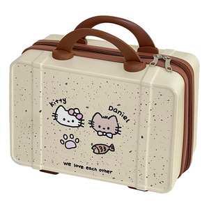 Borsa per il trucco originale carina per gattino borsa per il trucco portatile di grande capacità con <span class=keywords><strong>cerniera</strong></span> chiusa per PC da viaggio - Product Image 2