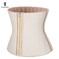 Corset amincissant en latex avec fermeture éclair et clips, taille 12 pouces, marque privée, avec logo personnalisé