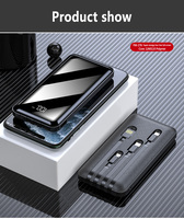 Xiaomi — chargeur intelligent de batterie d'alimentation, 10000mah, plein écran, miroir, Portable, Power Bank