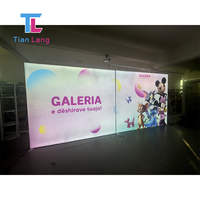 3 Stand mural Exposition d'angle en forme de U Caisson lumineux double face