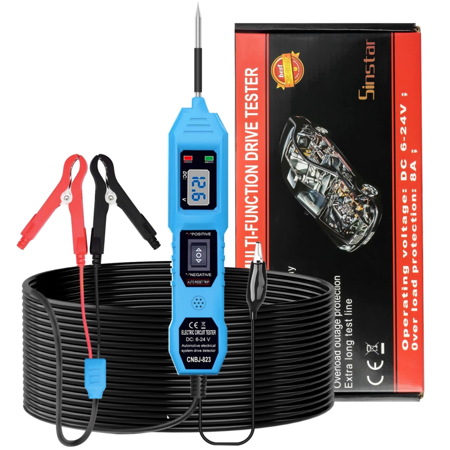 Automotive Power Probe Power Probe Kit - 12V/24V Automotive Electrical Diagnostic Tool With LCD Display Circuit Tester - Foto 11
