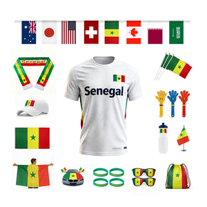 T-shirt de supporter du Sénégal pour le tournoi de football international 2026, manches courtes, maillot personnalisé avec votre design - Product Image 1