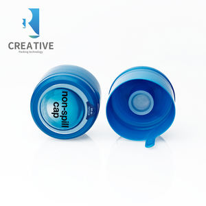 Prix direct usine – Bouteille d'eau minérale personnalisable de 18L, 19L, 20L avec bouchon en plastique bleu et blanc sans BPA – 5 gallons - Product Image 1