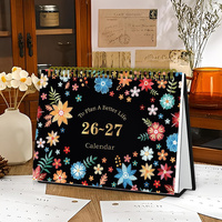 Calendrier de bureau mensuel, calendrier de planification des 12 mois, calendrier de table, calendrier de bureau à feuilles détachables, calendriers pour notes quotidiennes