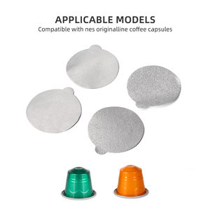 2000 Uds. Tapas de papel de aluminio no autoadhesivas de 37mm películas termosellables compatibles con <span class=keywords><strong>Nespresso</strong></span> Original Line Pods almacenadas - Product Image 4