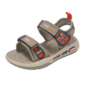 Nouvelles <span class=keywords><strong>sandales</strong></span> d'été 2026 pour enfants, tailles 26-37, pour les plus âgés, semelle en polyuréthane, fermeture Velcro, bordure renforcée, chaussures de plage pour garçons - Product Image 6
