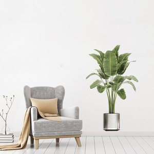 Autocollants muraux simulant <span class=keywords><strong>3D</strong></span> plantes vertes en <span class=keywords><strong>pot</strong></span> fleurs décorations pour la maison autocollants simulation plante verte papier peint décor <span class=keywords><strong>à</strong></span> la maison - Product Image 3