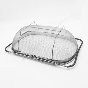 Cesta coladora metálica al por mayor Syh371 con asas de goma expandibles para lavar verduras y frutas - Product Image 3