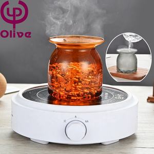 Kaleng penyimpanan makanan kaca dapur kaca borosilikat tinggi kaca Amber warna abu-abu kopi teh Grain disegel stoples penyimpanan Wth Ball <span class=keywords><strong>Cork</strong></span> - Product Image 5