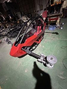 Nuevo Chasis Plegable Rojo de Fibra de Carbono para Vehículo de Carreras con Cabina Abierta, Kit de Prototipo de Coche Aero a Batería Evtol - Product Image 1