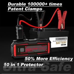 Máy khởi động khẩn cấp di động 4 trong 1 tích hợp bơm lốp, máy nén khí, sạc dự phòng và đèn LED - Product Image 2