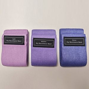 Bande de fitness personnalisée avec logo imprimé, vente en gros, 3 niveaux de résistance, tissu polyester, 76*8cm, couleurs mélangées, pour entraînement et yoga - Product Image 3
