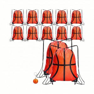 กระเป๋าใส่ของแบบมีเชือกผูกทำจากโพลีเอสเตอร์สำหรับงานปาร์ตี้ พร้อมพวงกุญแจ สำหรับเด็กชายและเด็กหญิง ของขวัญขายส่ง - Product Image 1