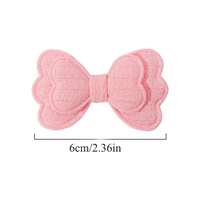 Jiayu personnalisé de petite taille couleur unie filles canard pince à cheveux tissu doux arc cheveux accessoires Style coréen épingles à cheveux simples
