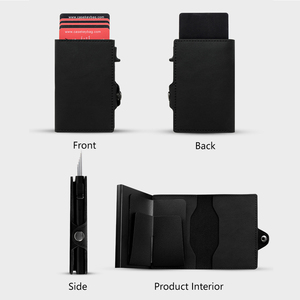 Casekey <b>Wallet</b> Manufacturer Slim Minimalist Aluminum <b>Smart</b> Bank Card Holder Case Cartera Gris Rfid Protection Pop up <b>Wallet</b> - Product Image 5
