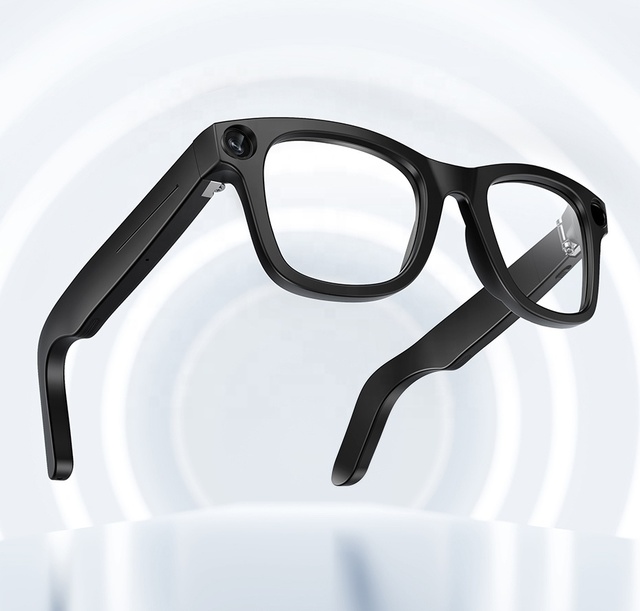 AI Smart Glasses with Camera for Vlogging Cycling Professional Smart Eyewear with AI Voice Control & Real-Time Translation