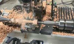 CNC 4 trục + Máy tiện gỗ chân bộ phận định hình máy khoan và Máy chà nhám - Product Image 5