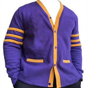 Pull en molleton chenille personnalisé avec lettres pour homme, idéal pour l'hiver - Product Image 1