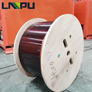 Rollo de bobina de alambre plano de aluminio esmaltado, poliimida de 0,2-10,0mm, clase 220/240, Swg Awg