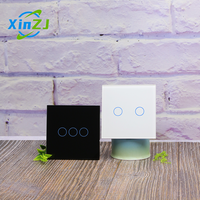 Interrupteur mural intelligent WiFi Tuya XZJ Home, télécommande sans fil Zigbee, tactile, pour éclairage