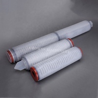 Elemento Filtrante Plegado Microporoso de Polipropileno de 30 Pulgadas, Código Sanitario 7, Cartucho Nominal de 0.1um para Cervecería/Vino/Cerveza