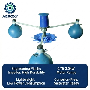 Aireador de Impulsión de 1hp, el Más Vendido, para Estanques de Camarones, Acuicultura, Estructura de Acero Inoxidable, Certificado CE, Alta Transferencia de Oxígeno - Product Image 3