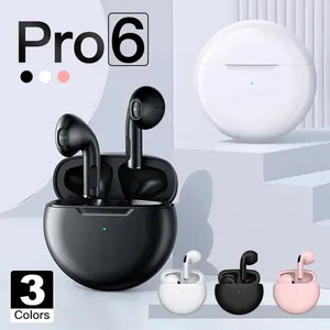 Bon prix nouveau produit Pro 6 écouteurs Tws casque nouvelle liste Tws Pro 6 TWS contrôle tactile sans fil Sport écouteurs casque de musique