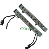 Haute qualité 32W étanche rvb LED laveuse murale extérieure 18 pièces 4/1/2W RGBW 4in1 bande 24V entrée Offre Spéciale corps en verre