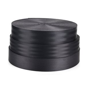 Cinturón de seguridad de poliéster 100% negro resistente duradero de alta tenacidad de 2 pulgadas con alta calidad - Product Image 1