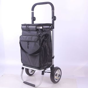 Shopping <strong>Trolley</strong> Bag Folding Carts 600D Fabric Bearing 40kg Weight 2-3Wheels Big and <strong>Small</strong> Heavy Duty Steel Tube Cart Bag - Product Image 4