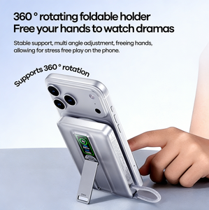 TFT Screen Power Bank PD40 <b>Type</b>-<b>C</b> <b>Cable</b> 360.Holder Magnetic Wireless Charging 10000mAh FP-52 FP-52 FP-52 FP-52 FP-52 FP-52 FP-52 - Product Image 5