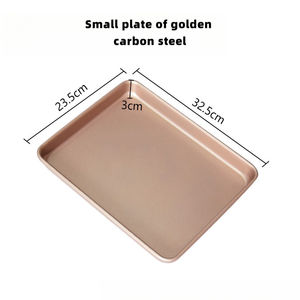 Plaque de cuisson/grille à biscuits en acier au carbone de qualité <span class=keywords><strong>alimentaire</strong></span>, antiadhésive, dorée, grande taille, écologique, pour la cuisine domestique - Vente en gros à prix réduit - Product Image 6